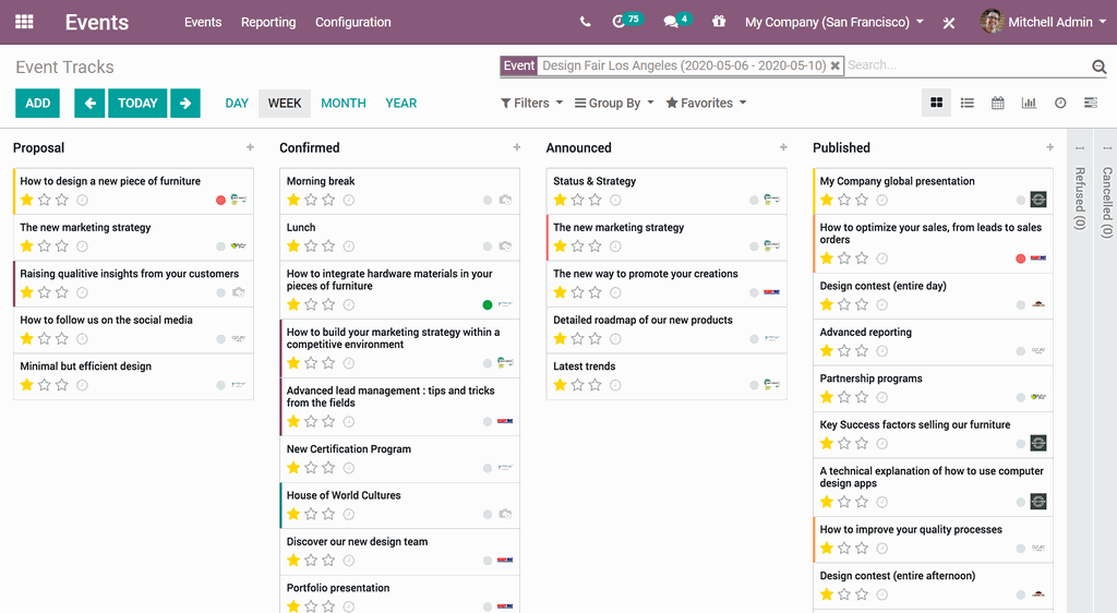 Odoo Event Management Software